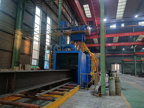 H型鋼輥道通過式拋丸機